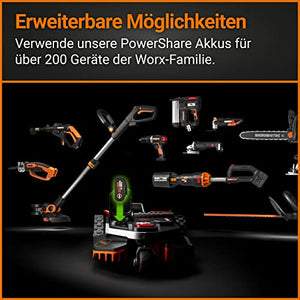 WORX Landroid Vision L1600 Mähroboter WR216E.1 für Gärten bis 1600m² - intelligenter Mähroboter ohne Begrenzungskabel – WLAN & Bluetooth – aktive Hindernisvermeidung mit KI-Technologie – APP Steuerung
