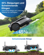 ECOVACS GOAT G1-800 Mähroboter ohne Begrenzungskabel 800㎡, Rasenmäher Roboter mit TrueMapping-Multifusionslokalisierung, Smart Hindernisvermeidung, 16-Zonen-Management, 45% Steigung, Videomanager